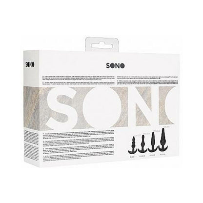 Shots Sono No. 8 Butt Plug - Black Set Of 4