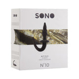 Sono No 10 4 inches Butt Plug with Tail Black