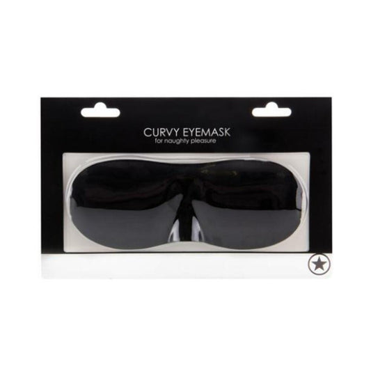 Ouch Curvy Eye Mask Black Blindfold O/S