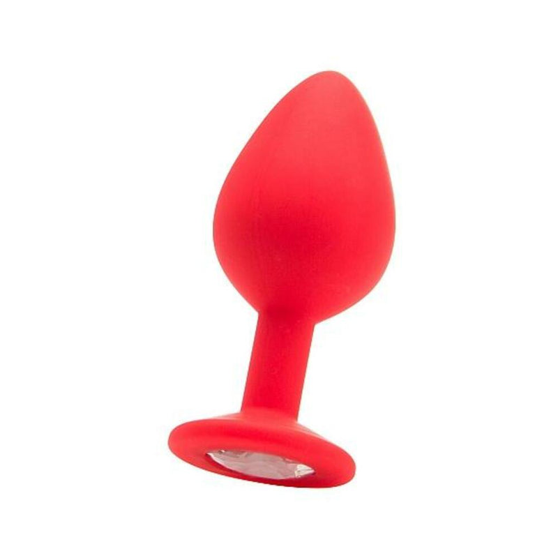 Large Diamond Butt Plug Red