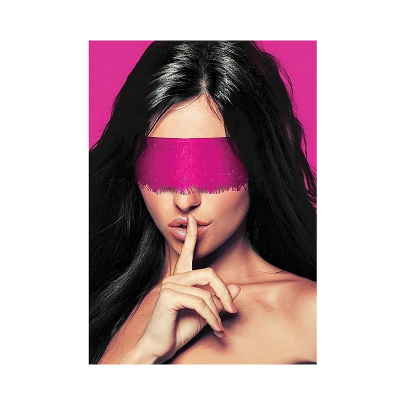 Mystere Lace Mask Pink
