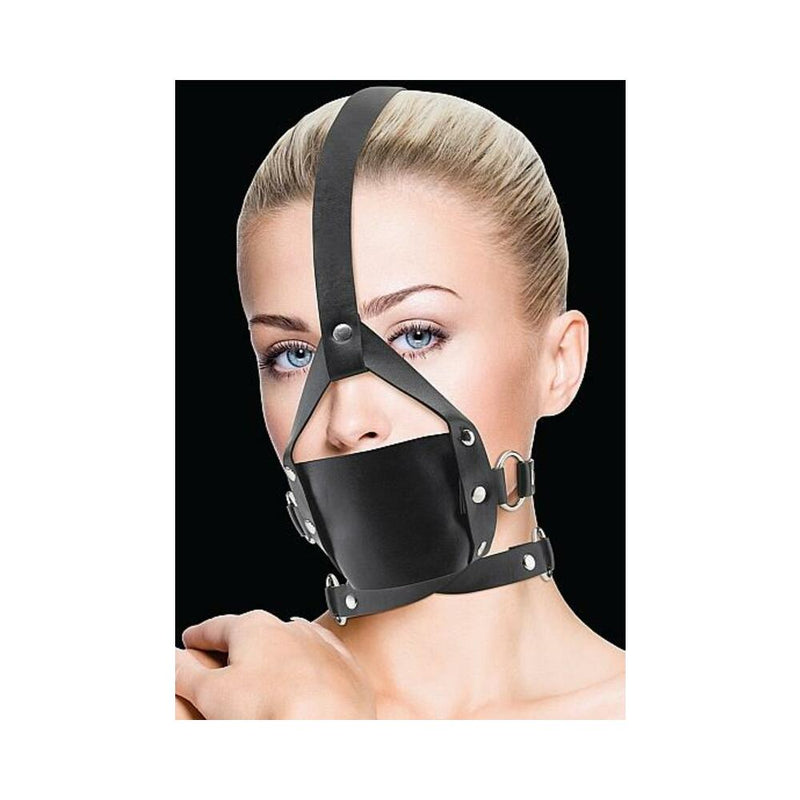 Ouch Leather Mouth Gag Black O/S