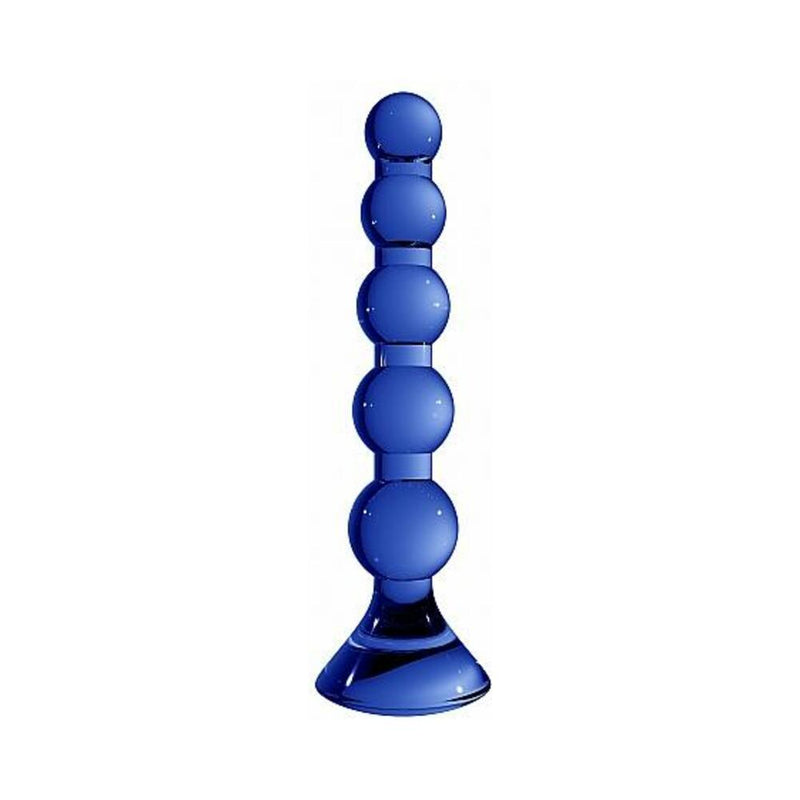 Chrystalino Stretch Blue Glass Anal Beads
