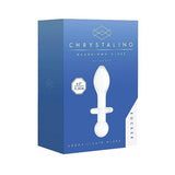Chrystalino Rocker White Glass Butt Plug
