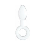 Chrystalino Plugger White Glass Butt Plug