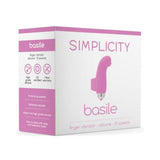 Simplicity Basile Finger Vibrator 10 Speed Pink