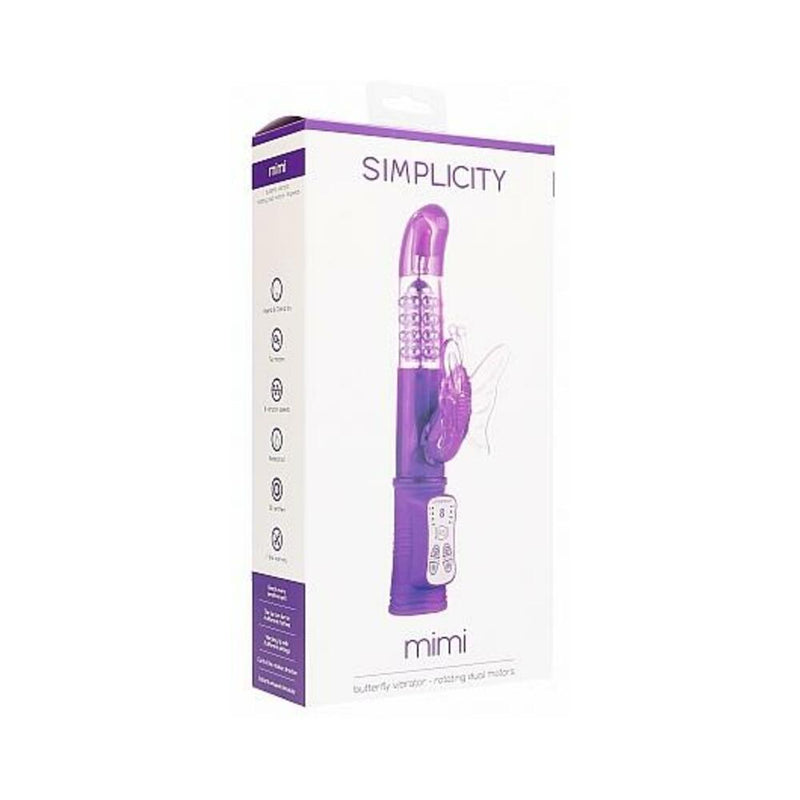 Simplicity Mimi Butterfly Vibrator Purple