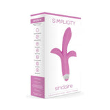 Shots Simplicity Sinclaire Rechargeable G Spot & Clitoral Vibrator 10 Speed Pink