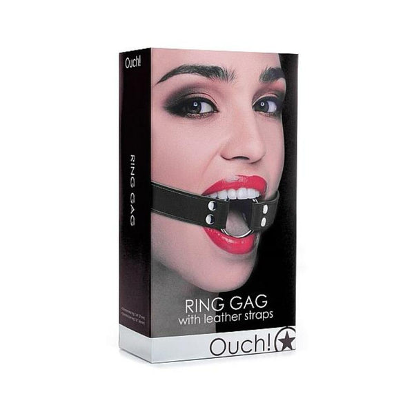 Ouch Ring Gag Black O/S