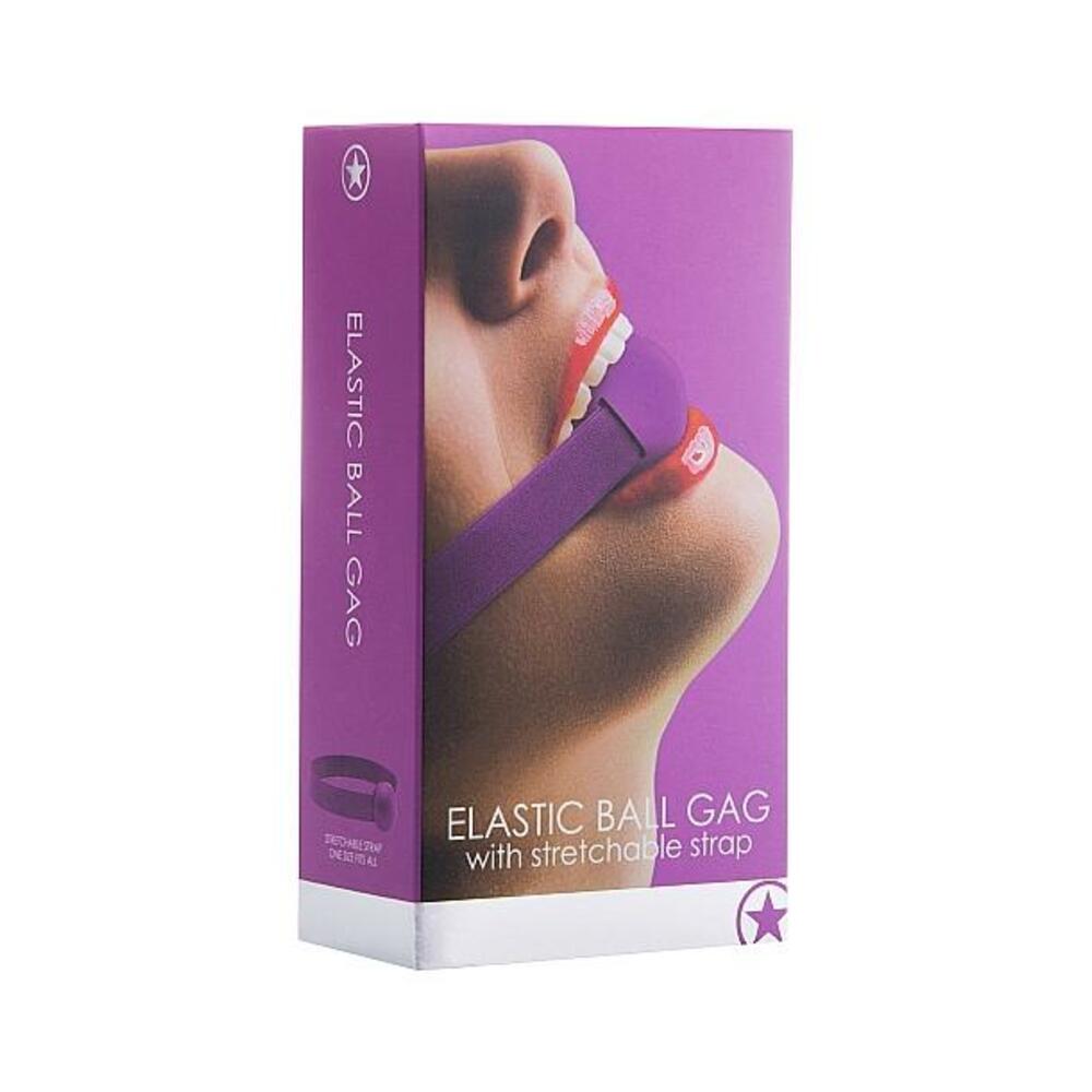 ELASTIC BALL GAG PURPLE