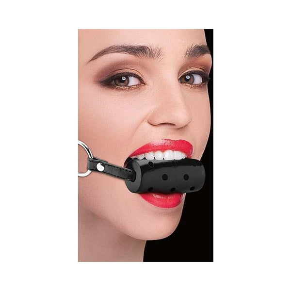 Ouch Cylinder Gag Black O/S