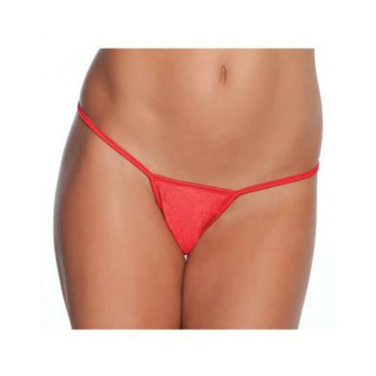 Low Rise Lycra G-String Red O/S
