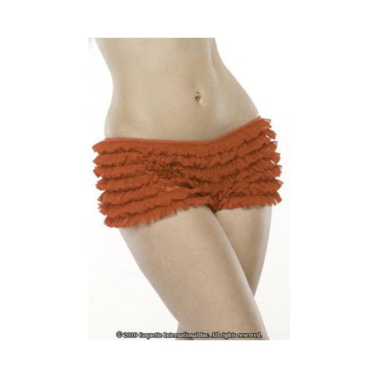 Ruffle Shorts W/Back Bow Red O/S