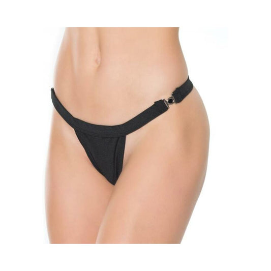 Quick-release Thong Black Os Hanging