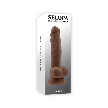 Selopa 6 in. Dildo Dark