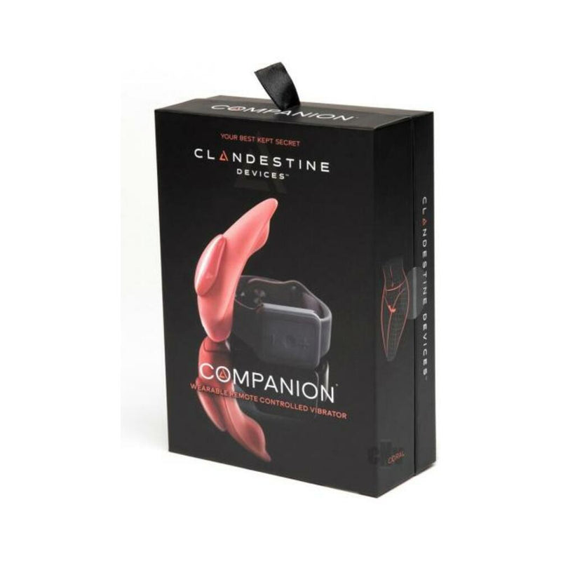 Clandestine Devices Companion Panty Vibe w/Wearable Remote - Coral