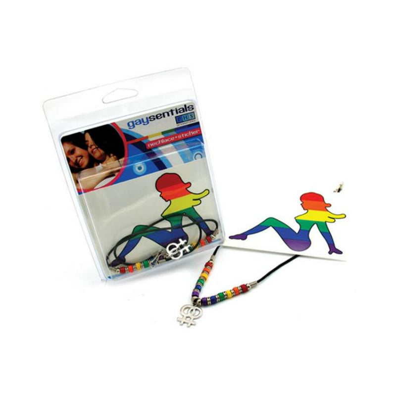 Gaysentials Necklace Sticker Combo Female
