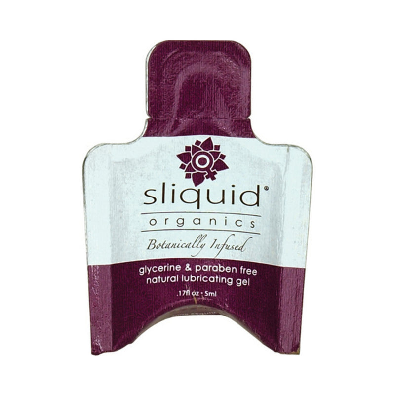Sliquid organics natural lubricating gel - .17 oz pillow