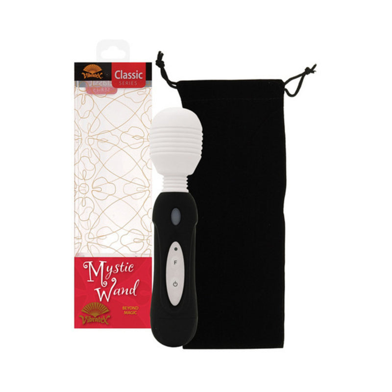 Mystic Wand Battery Operated Black Silicone