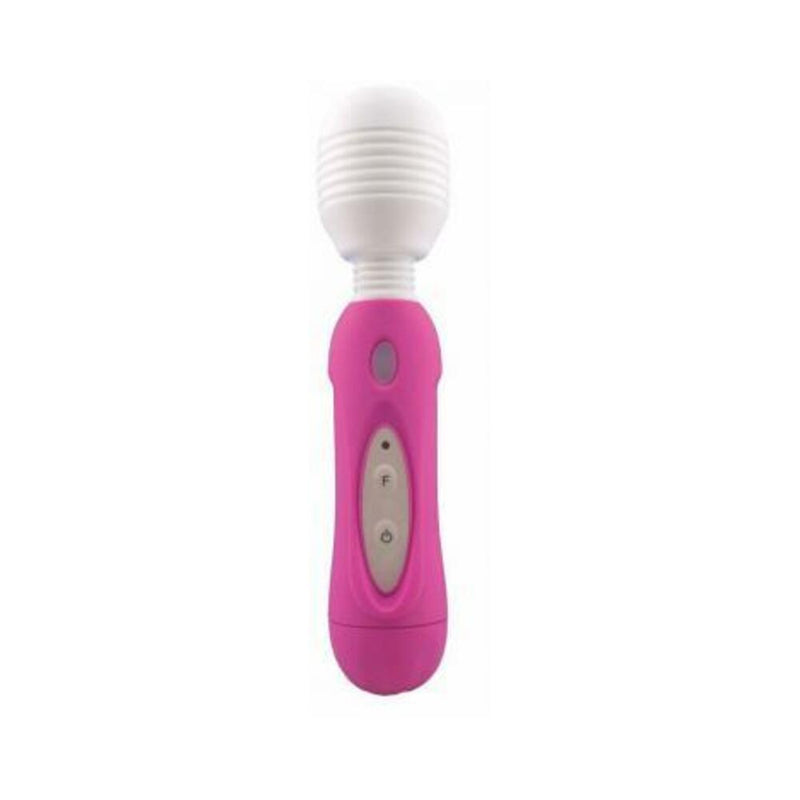 Mystic wand silicone massager - hot pink
