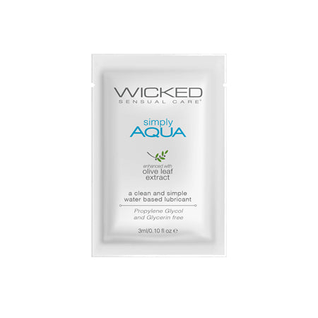 Wicked Sensual Care Simply Aqua Water Based Lubricant  - .1 oz