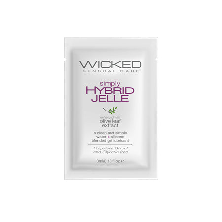 Wicked Sensual Care Simply Hybrid Jelle Lubricant - .1 oz