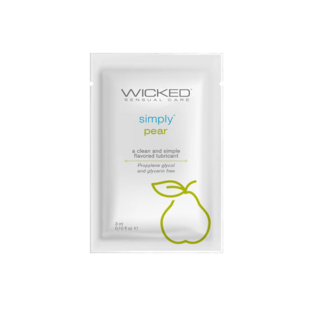 Wicked Sensual Care Simply Water Based Lubricant - .1 oz Pear