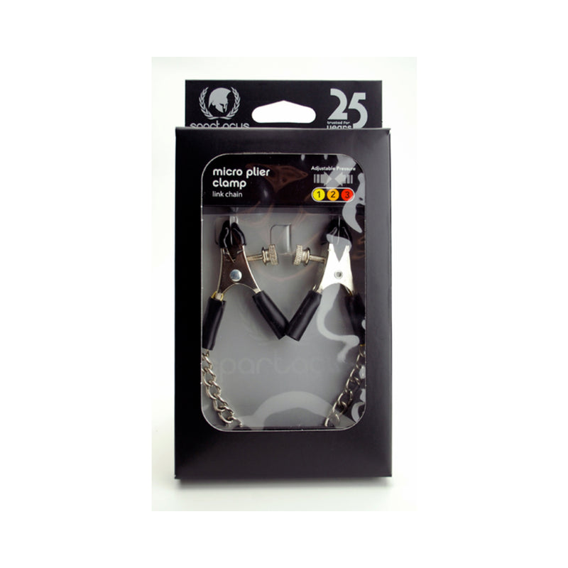 Spartacus Adjustable Nipple Clamps With Curved Chain