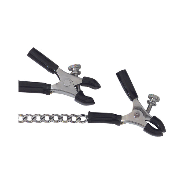 Spartacus Adjustable Nipple Clamps With Curved Chain