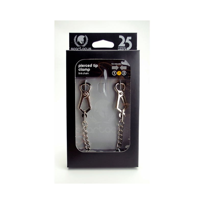 Spartacus Endurance Nipple Clamps Light Point Clamps With Curbed Chain