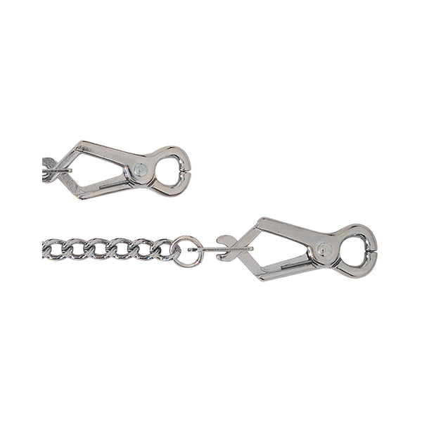 Spartacus Endurance Nipple Clamps Light Point Clamps With Curbed Chain