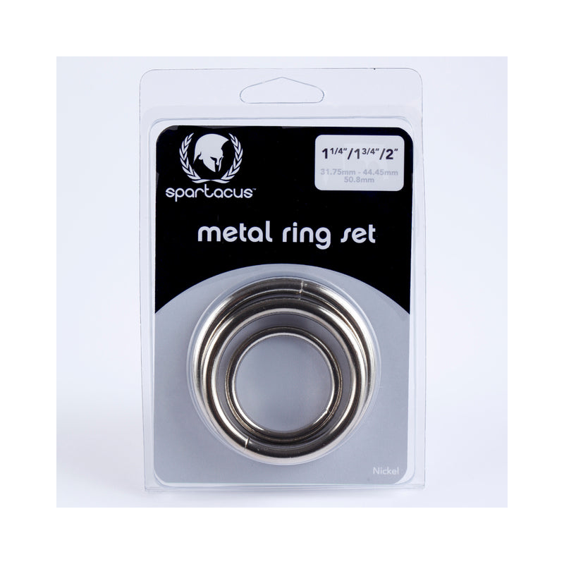 Spartacus Metal Cock Ring Set ( 3 Rings)