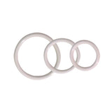 Cock Ring Set Soft Clamshell (3 Rings)