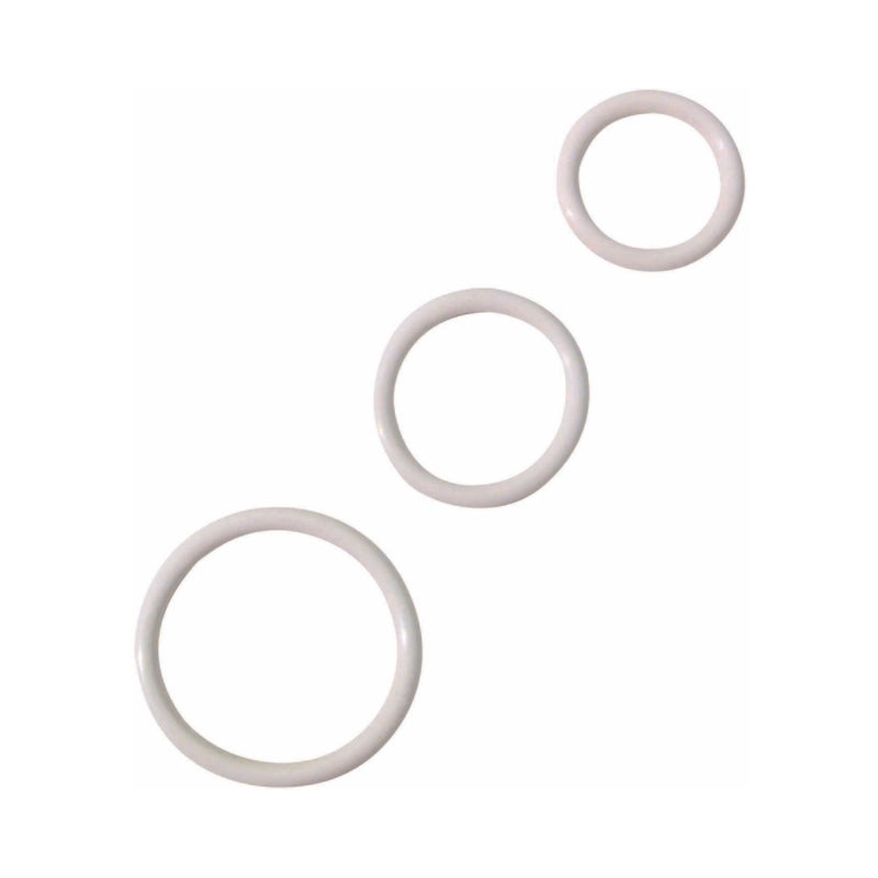 Cock Ring Set Soft Clamshell (3 Rings)
