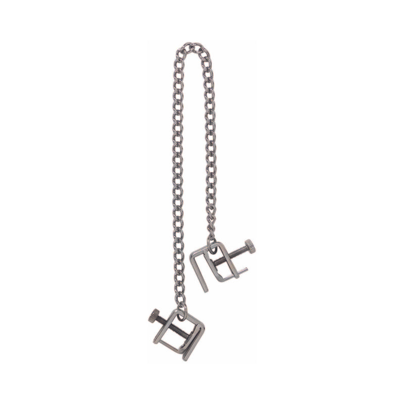 Spartacus Adjustable Nipple Clamps With Curbed Chain