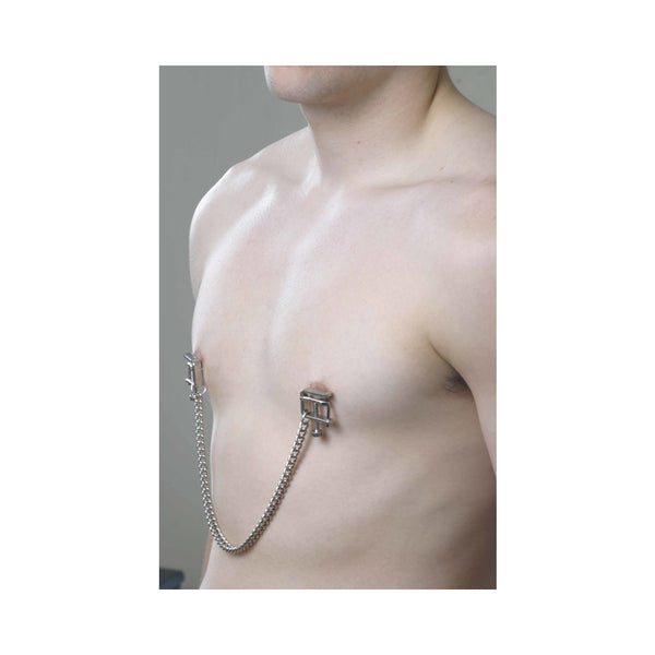 Spartacus Adjustable Nipple Clamps With Curbed Chain