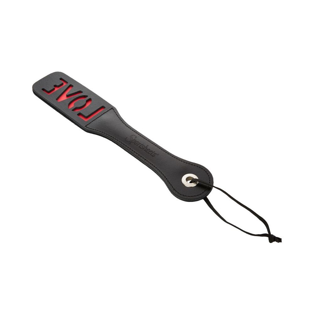 12 Inch Leather Impression Paddle - Love