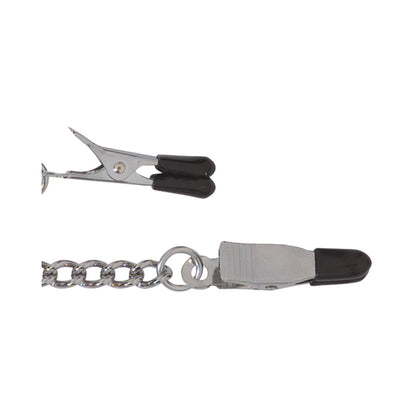 Rubber Tipped Nipple Clamps With Curbed Chain