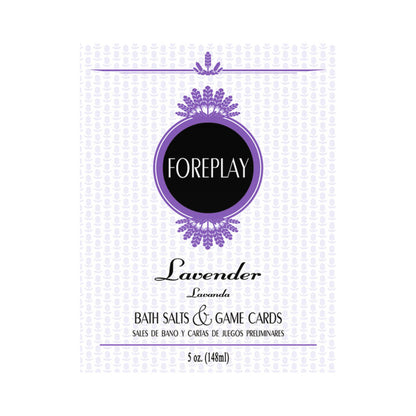Foreplay Bath Salts & Game Cards - Lavender
