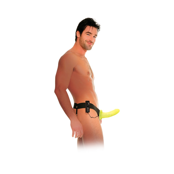 Fetish Fantasy Vibrating Hollow Strap-On Glow In The Dark