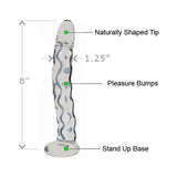 Glass Gem Dildo (emerald)