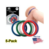 Spartacus Nitrile Cock Rings 5 Pack 1.5 inches
