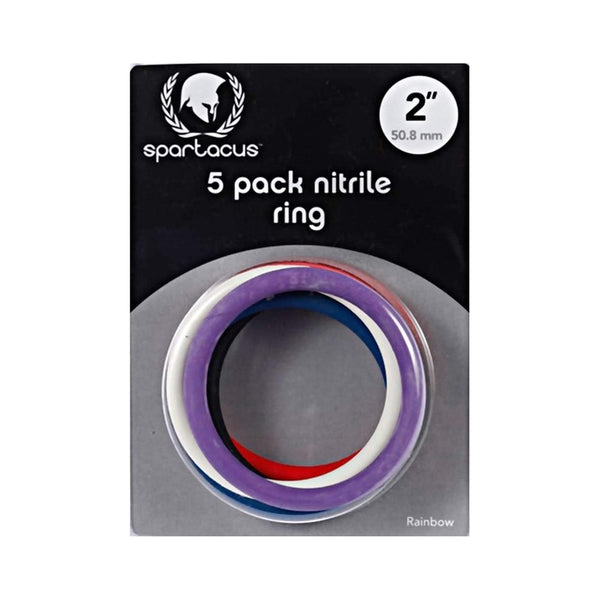 Spartacus Nitrile Cock Rings (5 Per Package/2inches Each)
