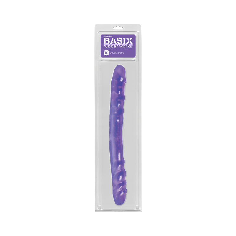 Basix Rubber Works 16 Inch Double Dong - Purple