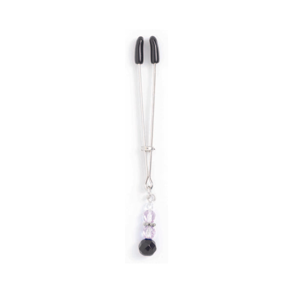 Tweezer Clit Clamp With Purple Bead