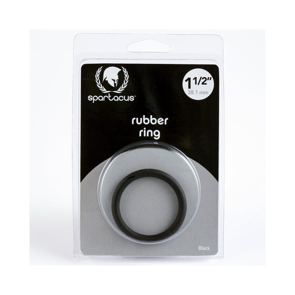 Spartacus Rubber Cock Ring 1.5in. (black)