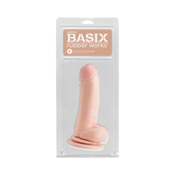 Basix 8 Suction Cup Dong Flesh