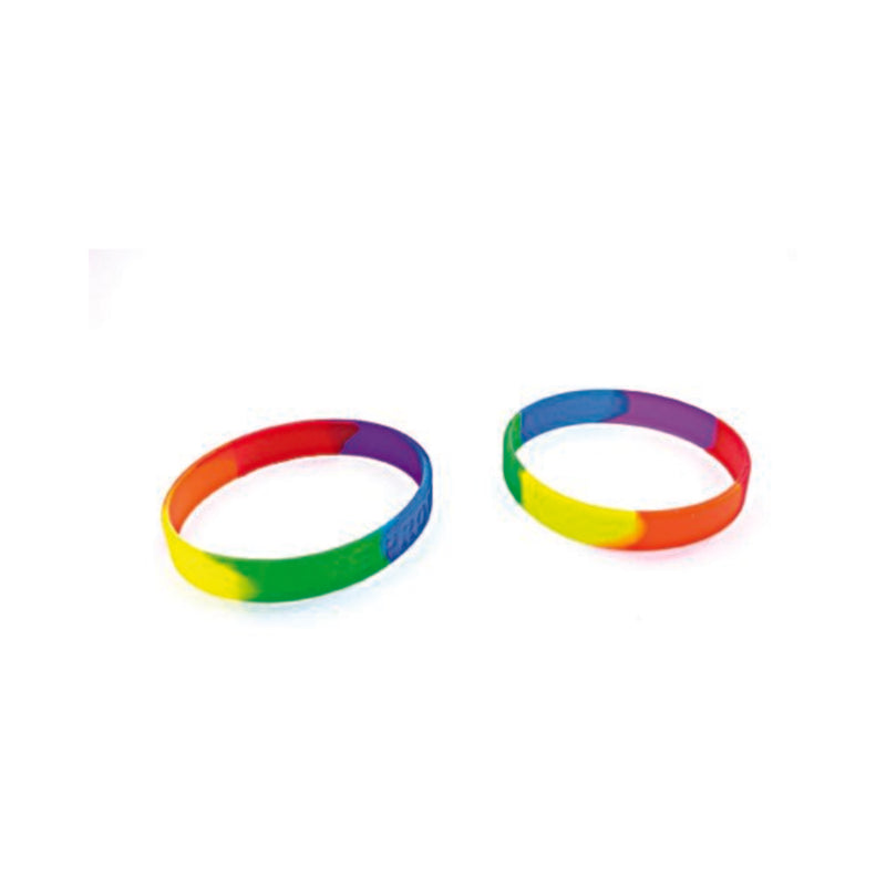 Gaysentials Rainbow Silicone Bracelet Set