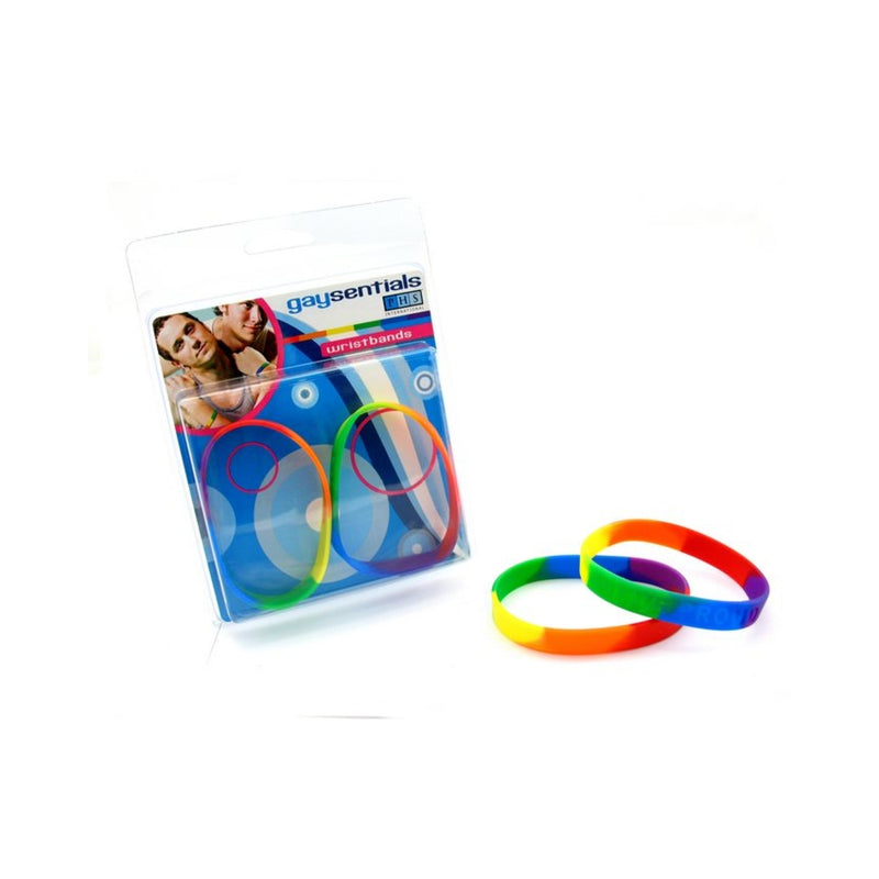 Gaysentials Rainbow Silicone Bracelet Set