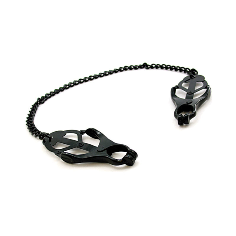 H2h Nipple Clamps Jaws W/chain (black)